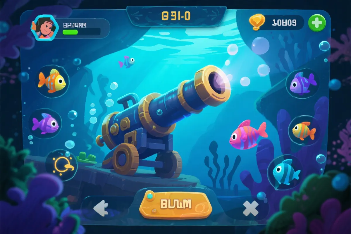 财神捕鱼 游戏视觉海报