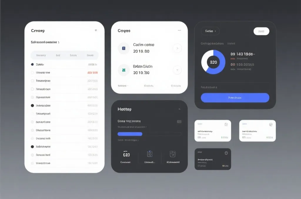 模块化信息展示效果图